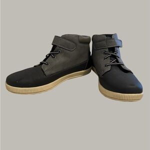 Deer Stags Black and Gray High-Top Sneakers